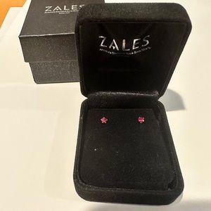 Zales pink and gold earrings. Like new and never worn.